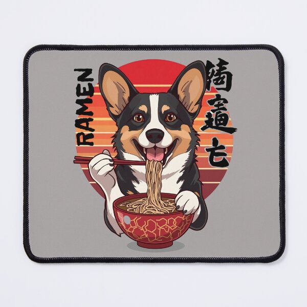Item preview, Corgi Dog Eating Ramen designed and sold by BKDIGITALSHOP.