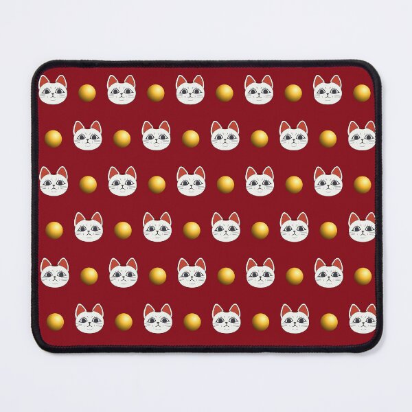Item preview, Cat and Golden Ball Seamless Pattern designed and sold by tinysalt.