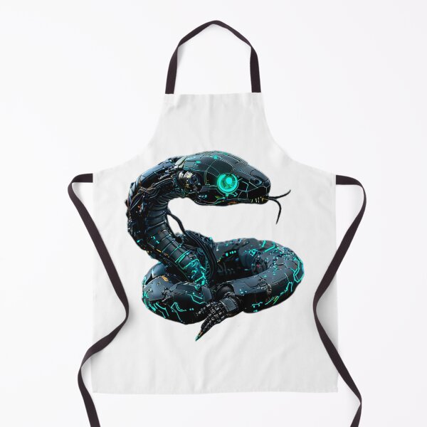 Item preview, Cybernetic Black Snake | Neon Green Robotic Serpent with Glowing Green Eyes designed and sold by Naturalite19.