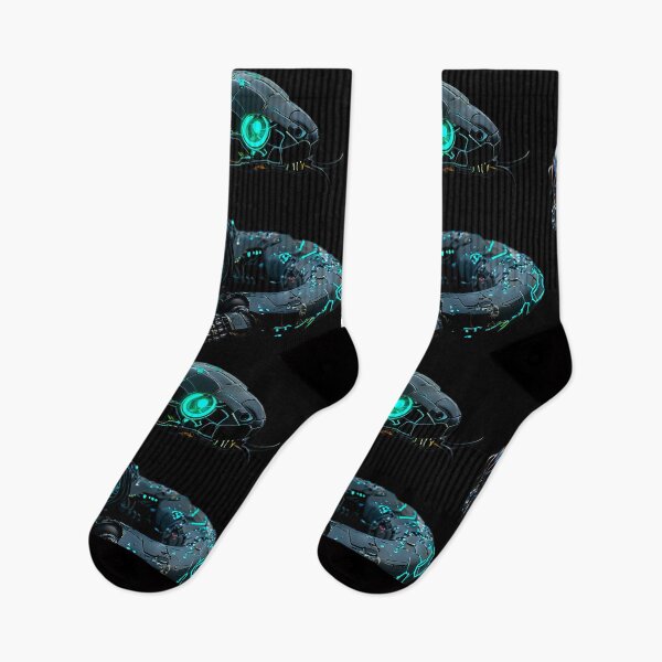 Item preview, Cybernetic Black Snake | Neon Green Robotic Serpent with Glowing Green Eyes designed and sold by Naturalite19.