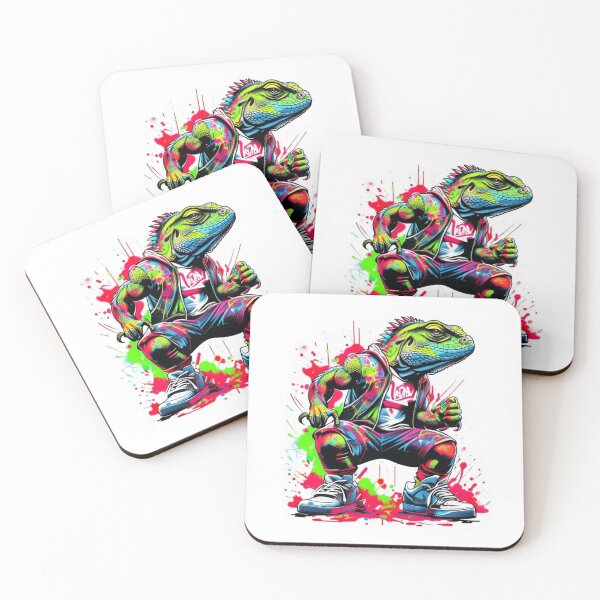 Item preview, Lizard Flex Graffiti Power Sticker Design designed and sold by Imaginarium of Chaos falcon88 .
