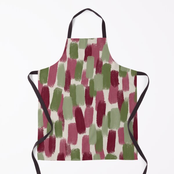 Item preview, Burgundy Red and Olive Green, Brush Strokes, Abstract, Christmas designed and sold by OneThreeSix.
