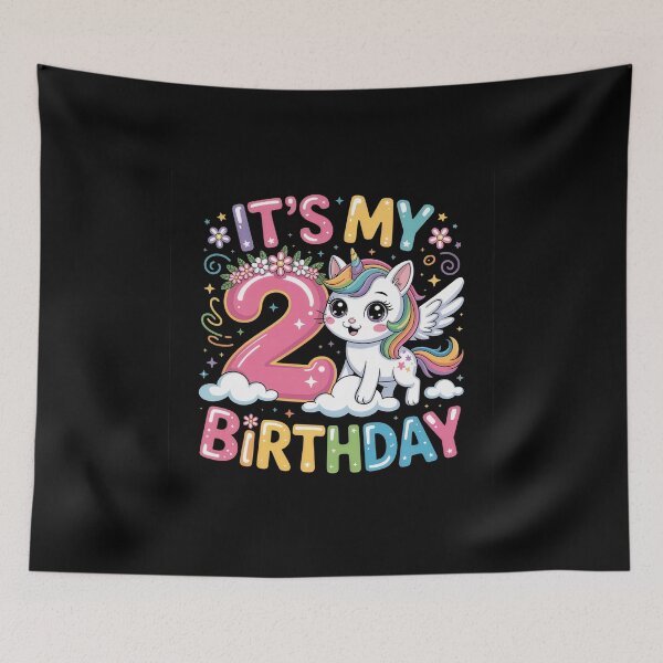 Item preview, 2 Birthday Unicorn designed and sold by jkrphoto.