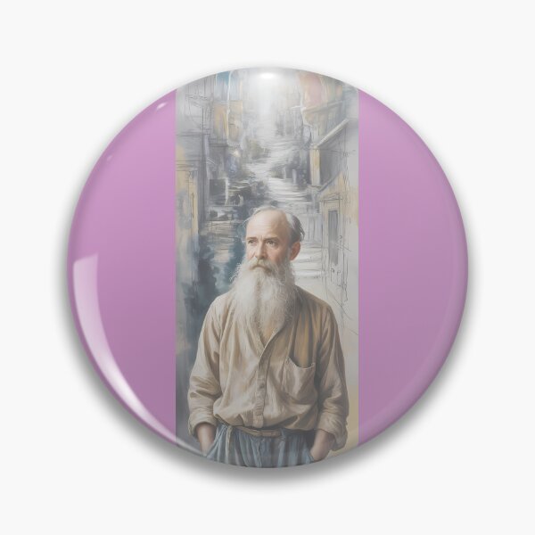 Item preview, Bearded Man European Street Art Painting Portrait By Merch, Limited Edition designed and sold by BRCYNTHIASHOP.