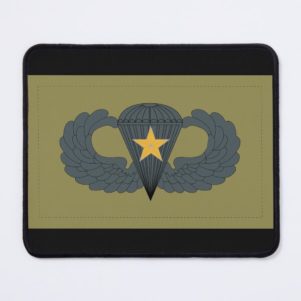 Item preview, Badge - Army - Parachutist - Basic - 5 Combat Star - Subdued X 300  designed and sold by Military Insignia Products.