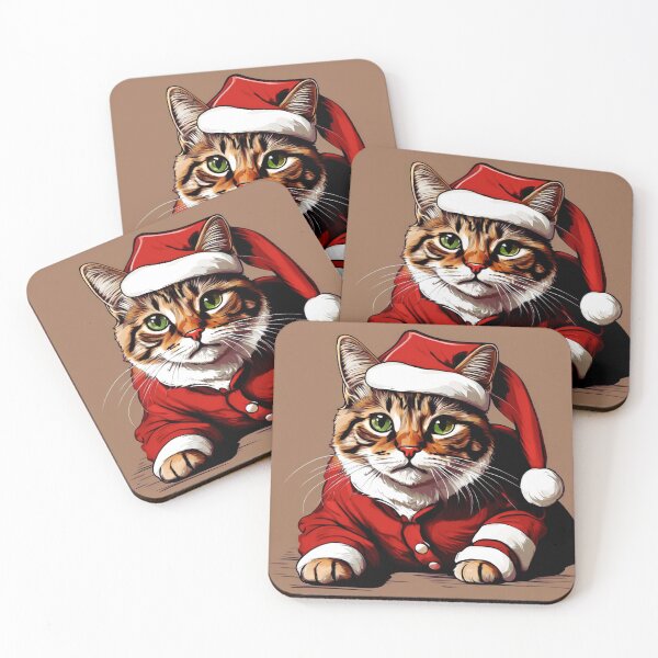Item preview, Cat as Santa designed and sold by Zofia Sosnecka.