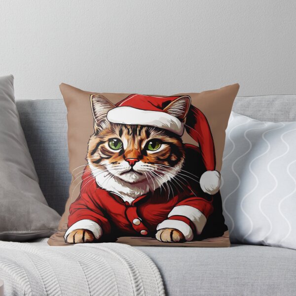 Item preview, Cat as Santa designed and sold by Zofia Sosnecka.