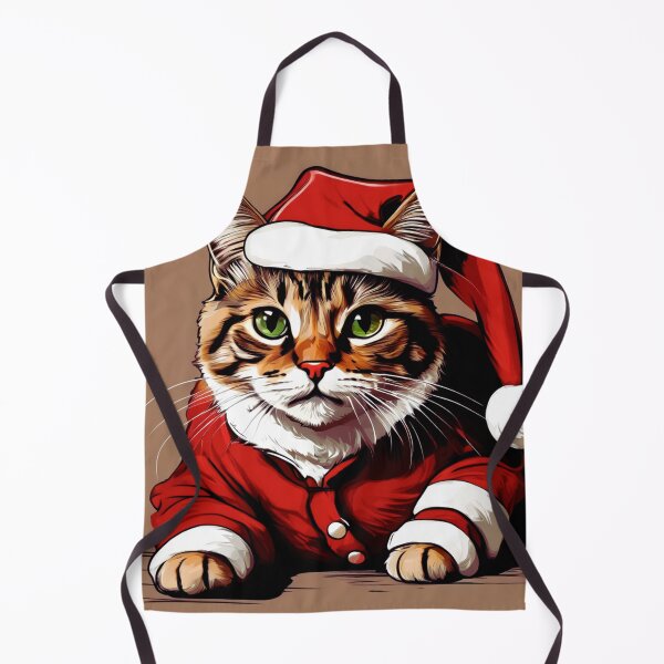 Item preview, Cat as Santa designed and sold by Zofia Sosnecka.