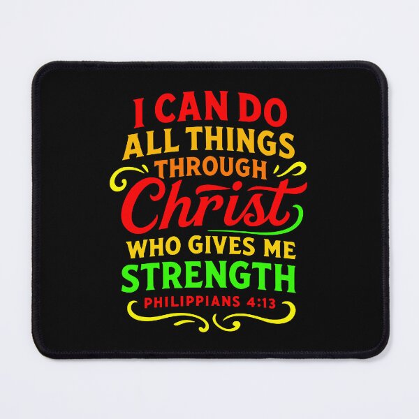 Item preview, Philippians 4:13 I Can Do All Things Through Christ Who Gives Me Strength designed and sold by plushism.