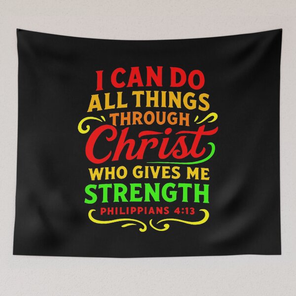 Item preview, Philippians 4:13 I Can Do All Things Through Christ Who Gives Me Strength designed and sold by plushism.