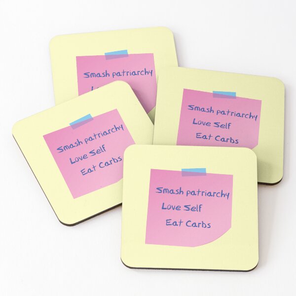 Item preview, Revolutionary Self-Care: Smash Patriarchy, Love Self, Eat Carbs designed and sold by eldram.