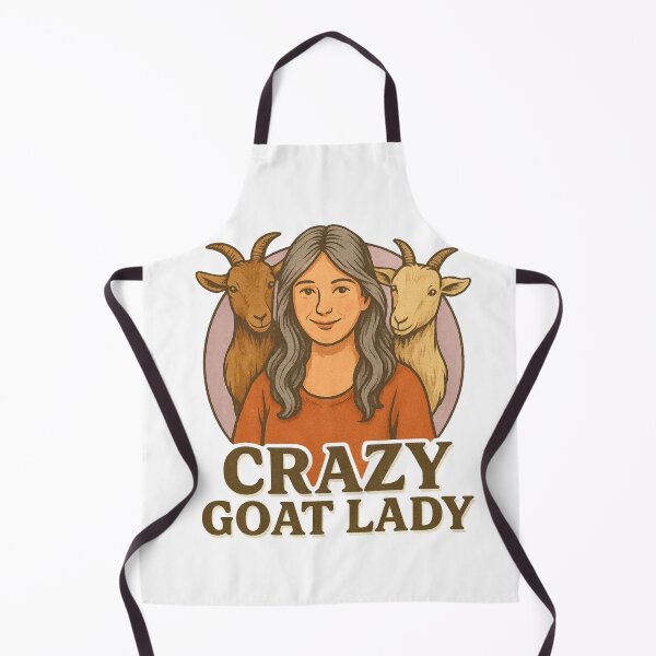 Item preview, Crazy Goat Lady vintage retro style designed and sold by Chrischavers.