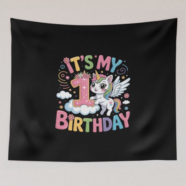 Item preview, 1 Birthday Unicorn designed and sold by jkrphoto.