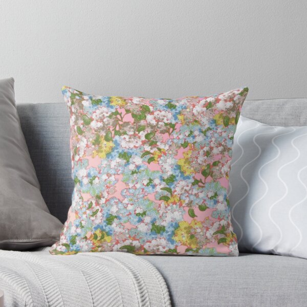 Item preview, Flower Bomb Pastel Colourway Digital Collage Designer Pattern ldandrade designed and sold by Licorice Moon.
