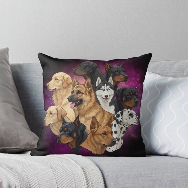 Item preview, My Dear Friends, Merry Christmas, Golden Retriever, Labrador Retriever, German Shepherd, Siberian Husky, Rottweiler, Doberman Pinscher, Boxer, and Dalmatian dog designed and sold by chipmuckdesignn.