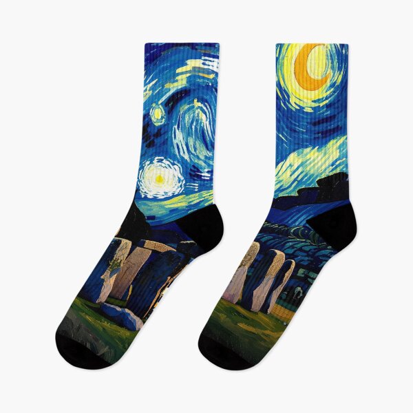 Item preview, stonehenge starry night colorful abstract design designed and sold by SmashingDeals.