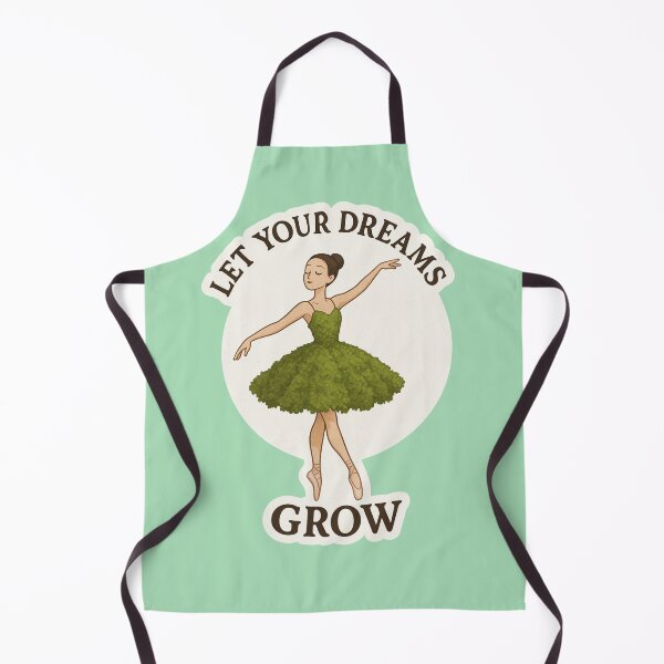 Item preview, Ballerina in Moss Dress – Let Your Dreams Grow designed and sold by GusiaTreasures.
