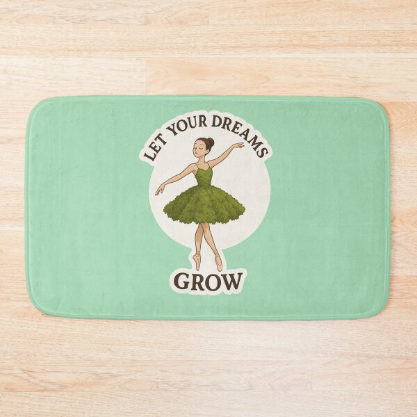 Item preview, Ballerina in Moss Dress – Let Your Dreams Grow designed and sold by GusiaTreasures.