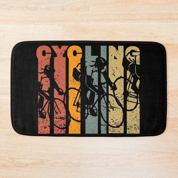 Item preview, Retro Sunset Cycling Rider Silhouette, Vintage Distressed Bicycle Rider Gift designed and sold by dmr studio.
