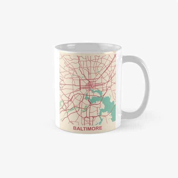 Item preview, Baltimore Map (USA) designed and sold by MapsByLeo.