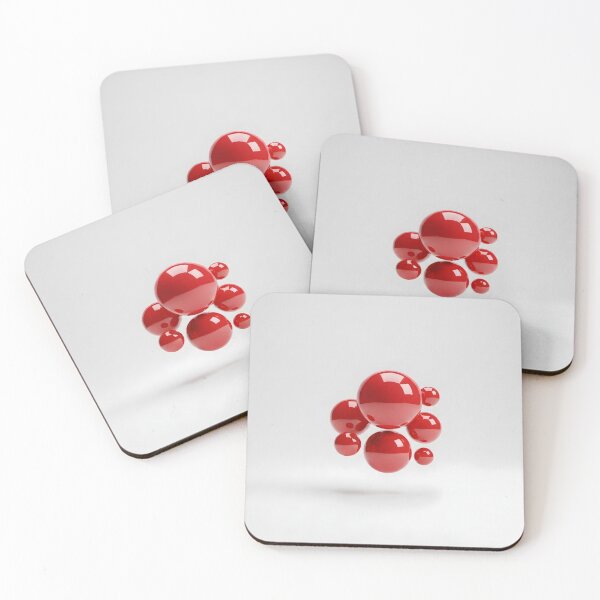 Item preview, Red Orbs — Minimal Floating Spheres designed and sold by VoidBloom Studio.