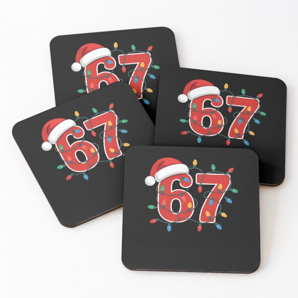 Item preview, Christmas Number 67 Xmas Lights Santa Hat Sixty Seven designed and sold by clothesy7.