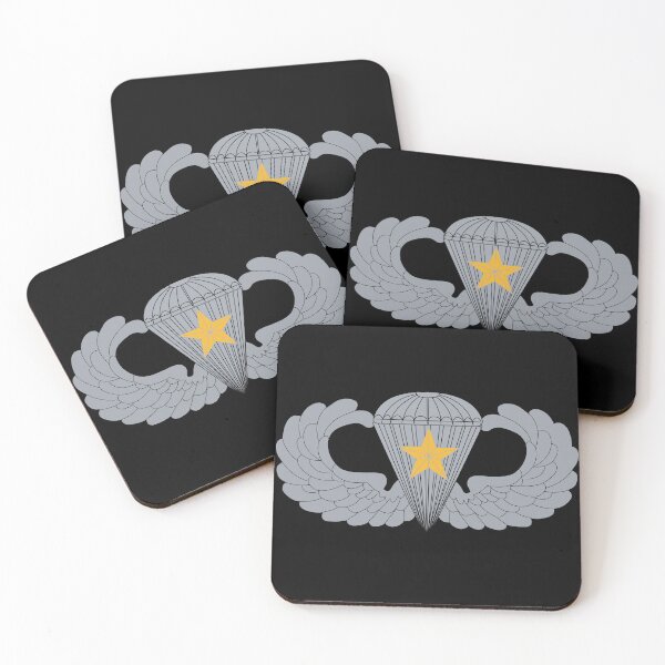 Item preview, Badge - Army - Parachutist - Basic - 5 Combat Star X 300  designed and sold by Military Insignia Products.