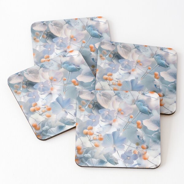 Item preview, Snow-Dusted Cyclamen Flowers & Winter Berries Seamless Pattern Design designed and sold by SaadArtCo.