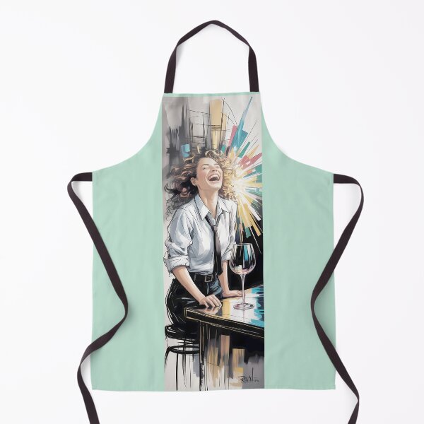 Item preview, Joyful Woman With Wine Abstract Art By Merch, Limited Edition designed and sold by MADISYNDONALD.