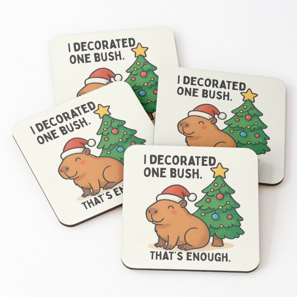 Item preview, Capybara Christmas Lights I Decorated One Bush Thats Enough designed and sold by SunfullyYours.