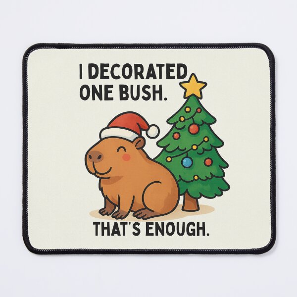 Item preview, Capybara Christmas Lights I Decorated One Bush Thats Enough designed and sold by SunfullyYours.