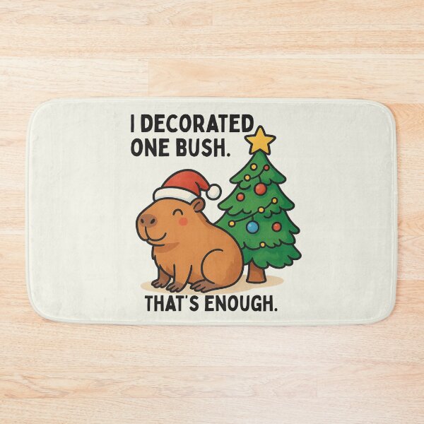 Item preview, Capybara Christmas Lights I Decorated One Bush Thats Enough designed and sold by SunfullyYours.