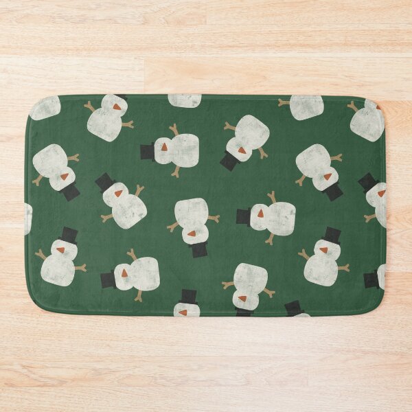 Item preview, Snowman - Christmas Holiday - dark green designed and sold by littlearrow.