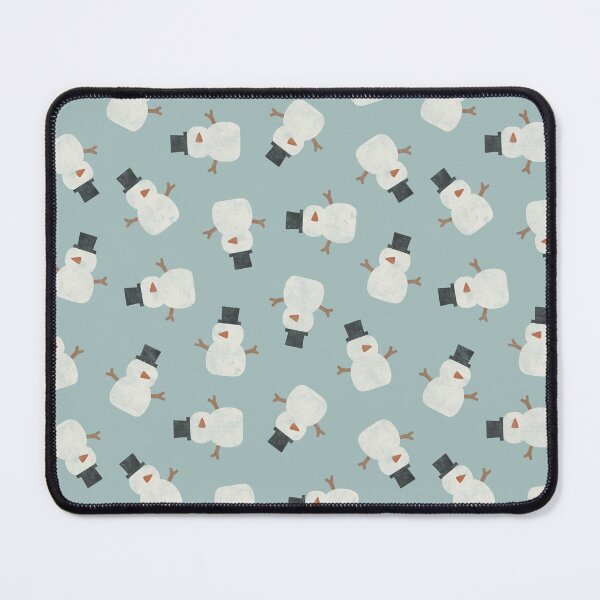 Item preview, Snowman - Christmas Holiday - Dusty Blue designed and sold by littlearrow.