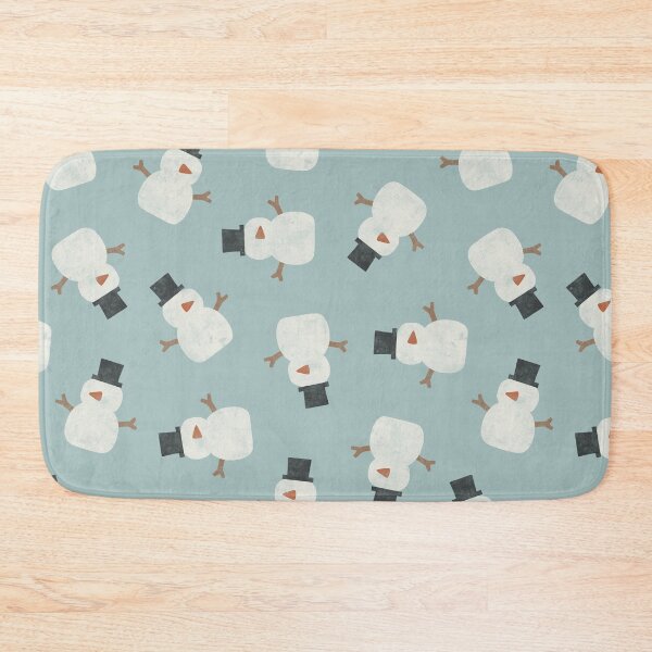 Item preview, Snowman - Christmas Holiday - Dusty Blue designed and sold by littlearrow.