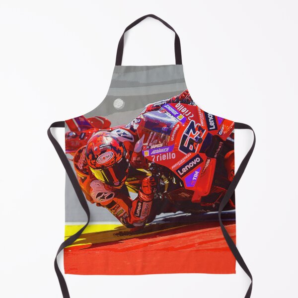 Item preview, Francesco Bagnaia racing his 2025 MotoGP motorcycle in the corners watercolor designed and sold by Rodissimus1984.