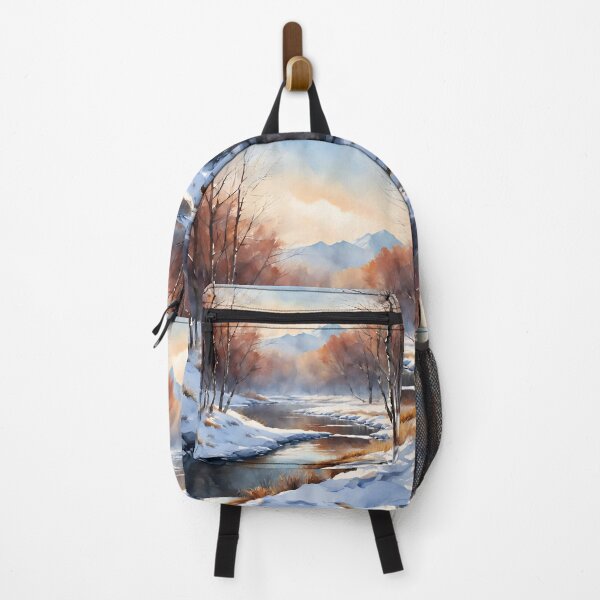 Item preview, Forest Rivulet in Winter Landscape Watercolor Painting | Watercolor Landscape | Watercolor Art | Watercolor Scenery designed and sold by UnhingedBird.