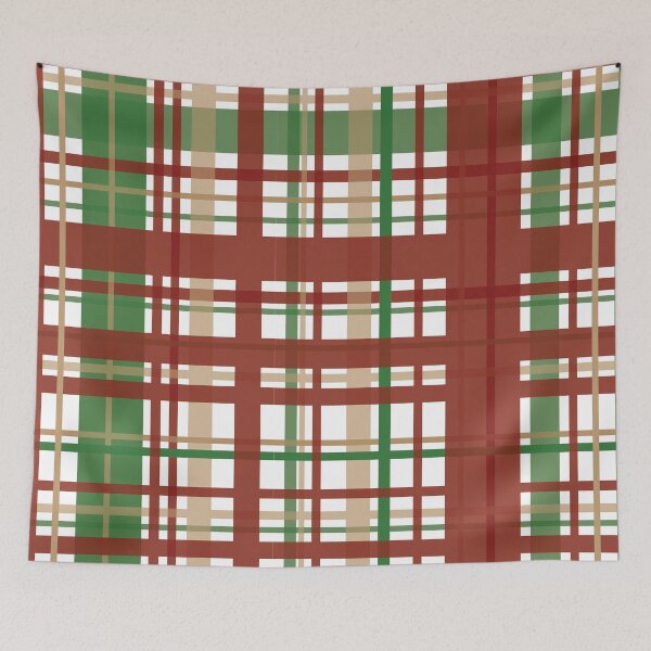 Item preview, Christmas Checked Pattern designed and sold by PrintsByAnnJ.