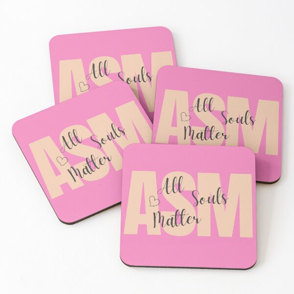 Item preview, ASM All Souls Matter Heart Cursive Letters designed and sold by GFamilyC.