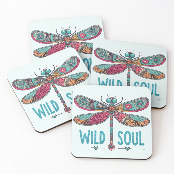 Item preview, Wild Soul Dragonfly – Boho Colorful Mandala Art designed and sold by Margival.
