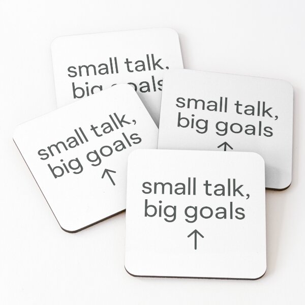 Item preview, Small Talk, Big Goals designed and sold by MiLaKK.
