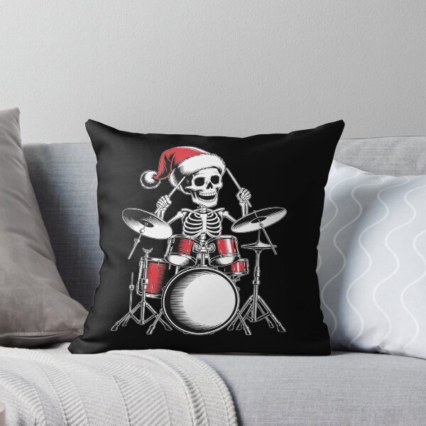 Item preview, Santa Skeleton Playing Drum Percussionist Drummer Christmas designed and sold by RayArmstrong.