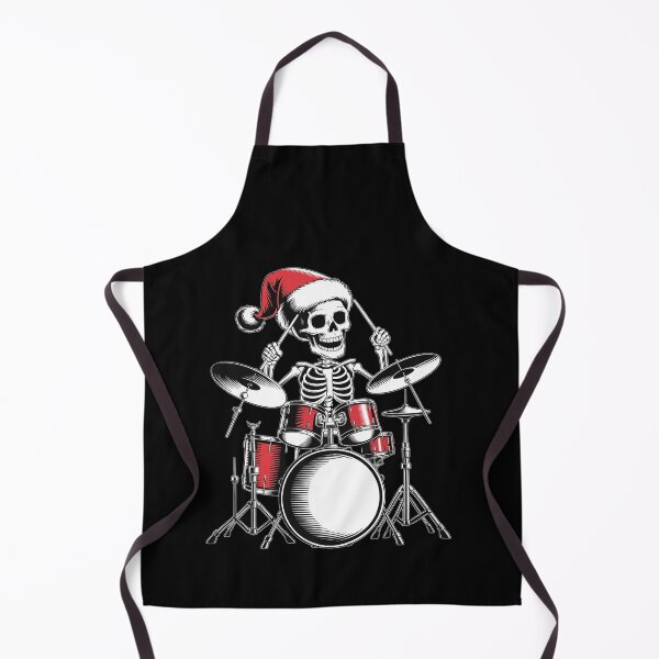 Item preview, Santa Skeleton Playing Drum Percussionist Drummer Christmas designed and sold by RayArmstrong.