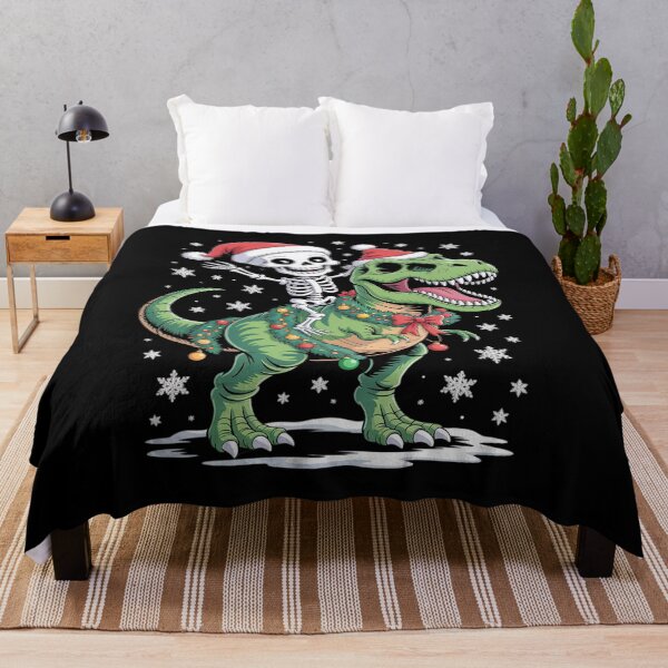 Item preview, Santa Skeleton Riding T-Rex Christmas Reindeer Lover designed and sold by FranzFriesen.