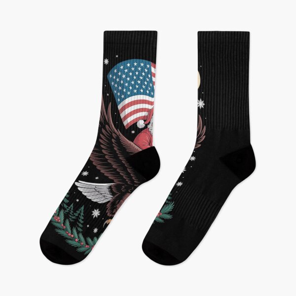 Item preview, Santa Riding Eagle USA Flag Christmas Patriotic designed and sold by RayArmstrong.