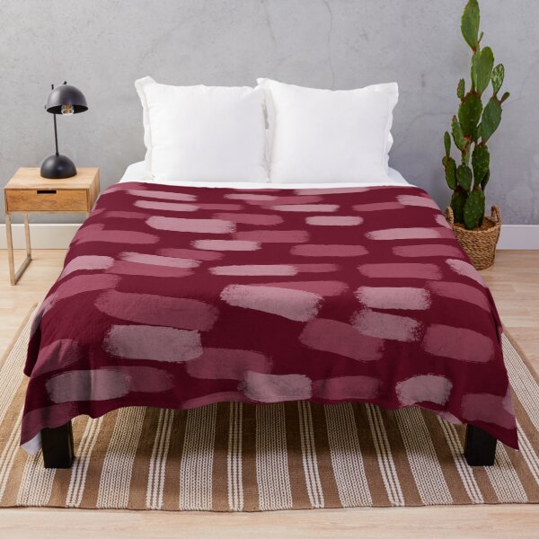 Item preview, Burgundy Red with Pink, Brush Strokes, Abstract, Christmas designed and sold by OneThreeSix.