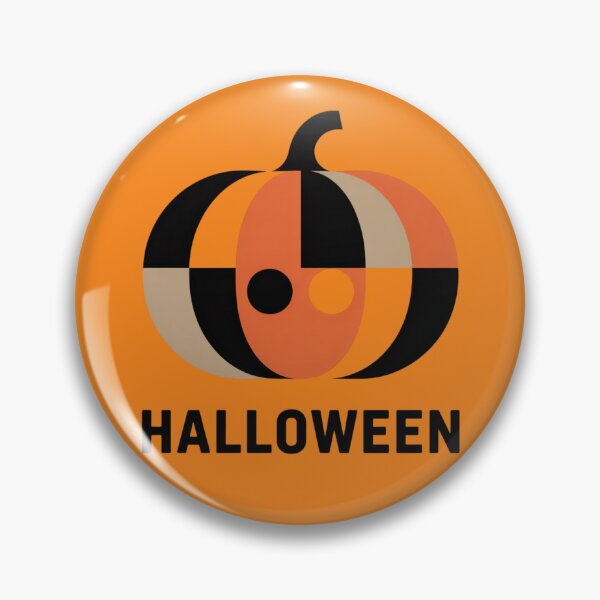 Artikelvorschau, Moderne Kürbisabstraktion – Halloween-Design im Bauhaus-Stil entworfen und verkauft von RDRdesign.