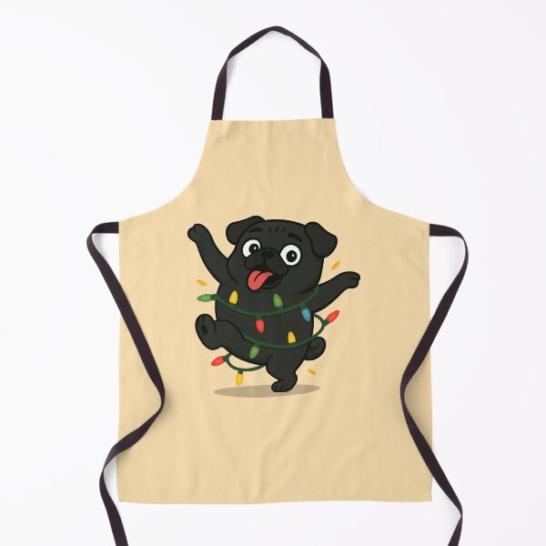 Item preview, Dancing Black Pug Christmas Lights  - cute pug designed and sold by BeebooDesign.