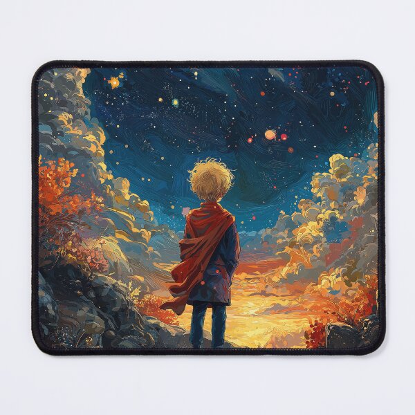 Item preview, Boy gazing at starry night sky designed and sold by davidonstudio.