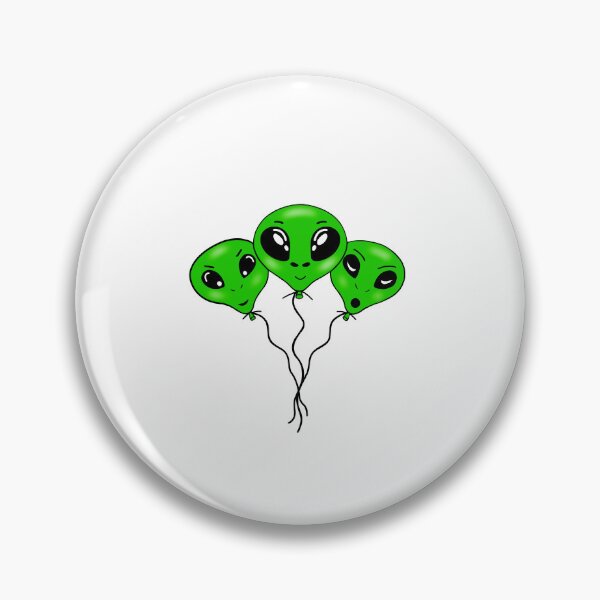 Item preview, Green Alien Head Balloons designed and sold by Sartoris Art.